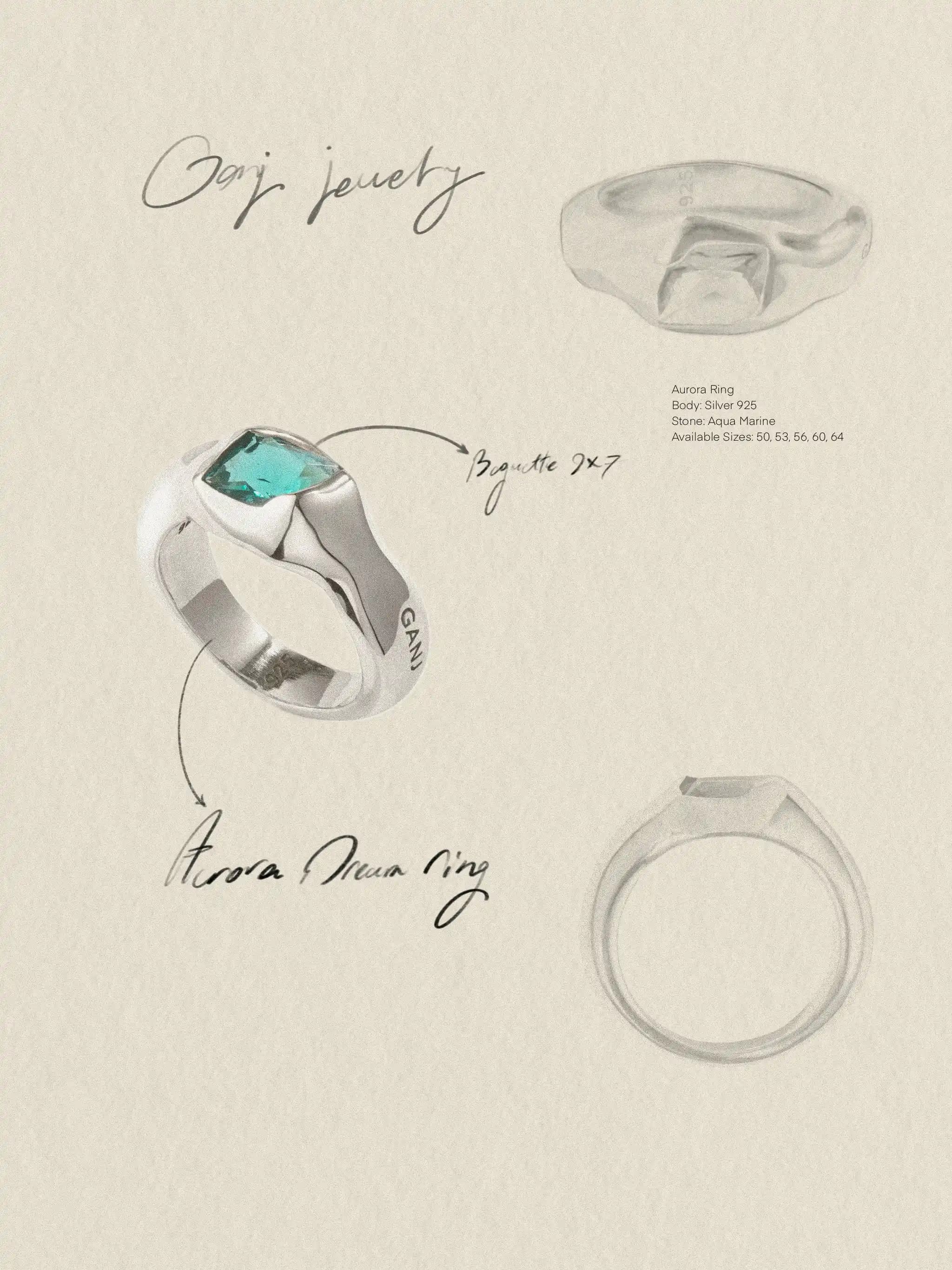 AquaDream Ring Silver 7