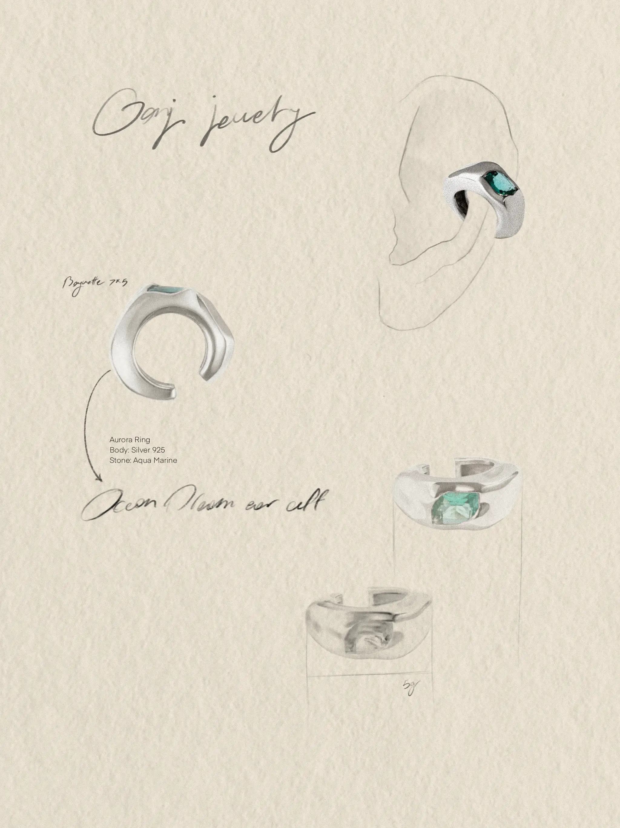 Ocean Dream EarCuff Silver 4